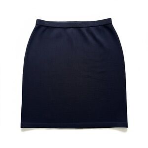 St. John Collection Santana Knit Pencil Skirt Midnight Navy XL NWT